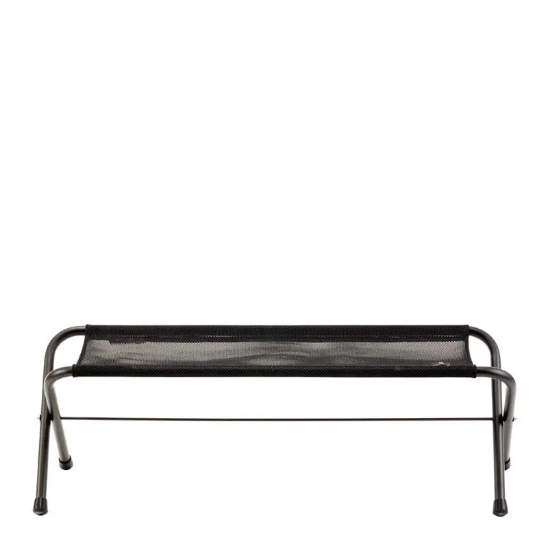 Snow Peak Mesh Folding Bench Black