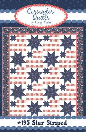 Star Striped Quilt Pattern by Corey Yoder (Printed Pattern)