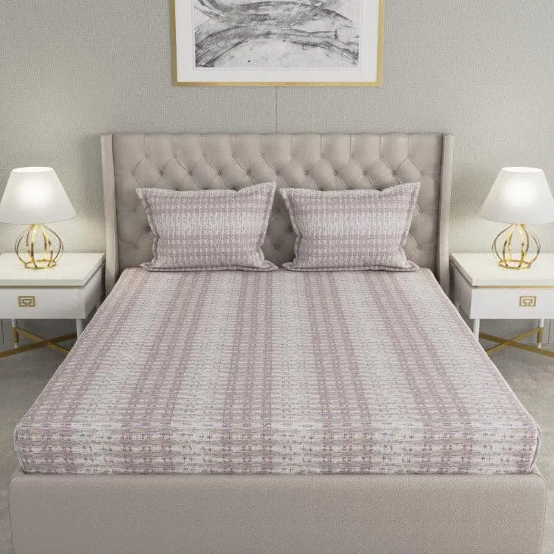 Steebo Printed Bedsheet - Grey