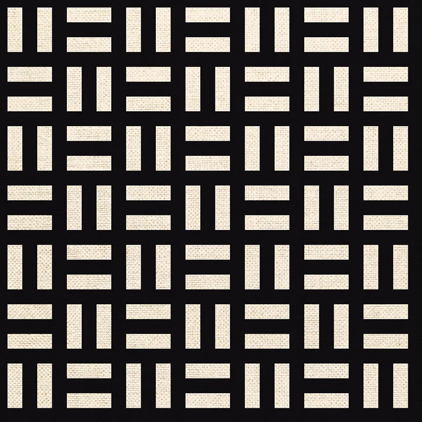 Striped Checks - Black/White