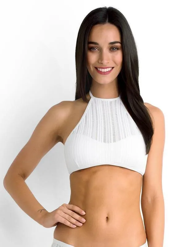 SUM3201 Summer Of Love High Neck Crop Bra - Isola