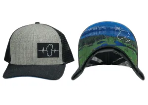 Tahoe Hat | Baseball Hat Fit | Heather Charcoal - Gray