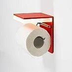 Wall Mounted Aluminium Bathroom Paper Toilet Roll Holder with mains powered LED Bathroom Light