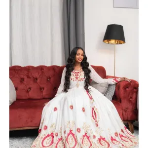 Wedding Habesha Dress Handwoven Habesha Kemis Modern Habesha Libs Eritrean Dress