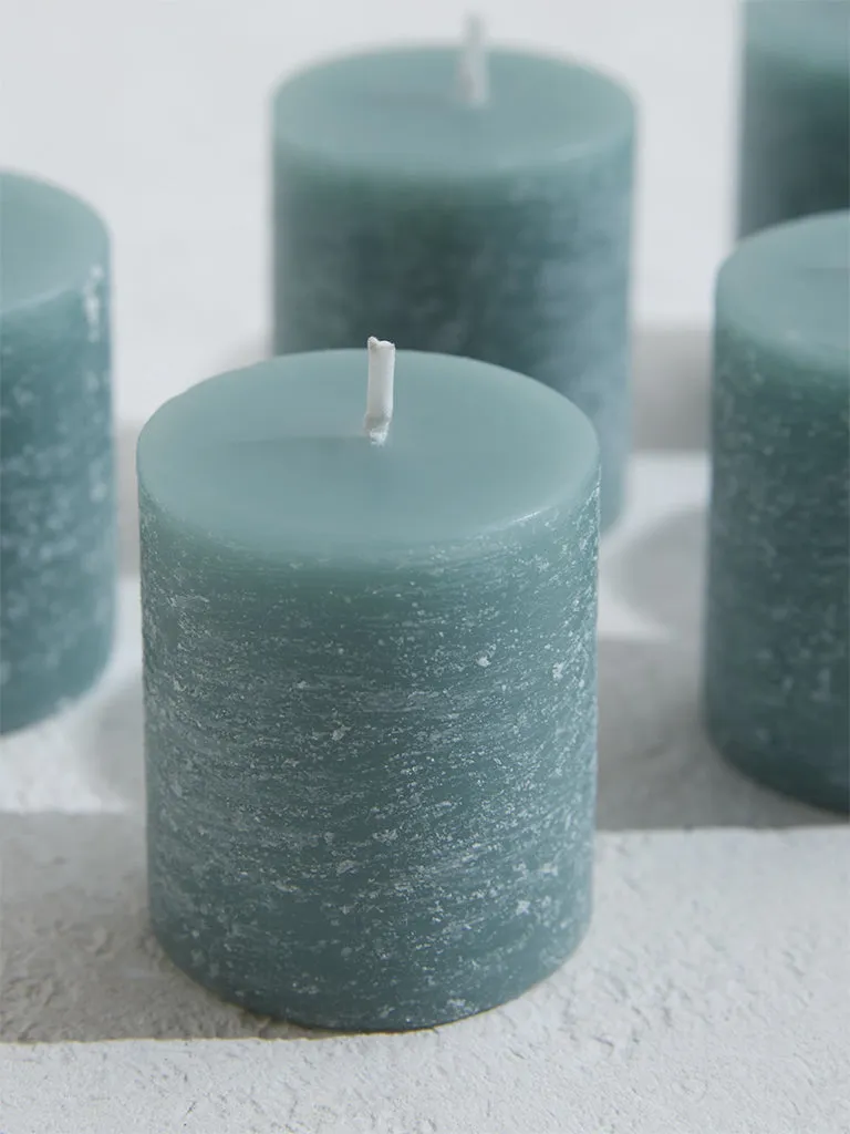 Westside Home Green Votive Candles (Set of 6)