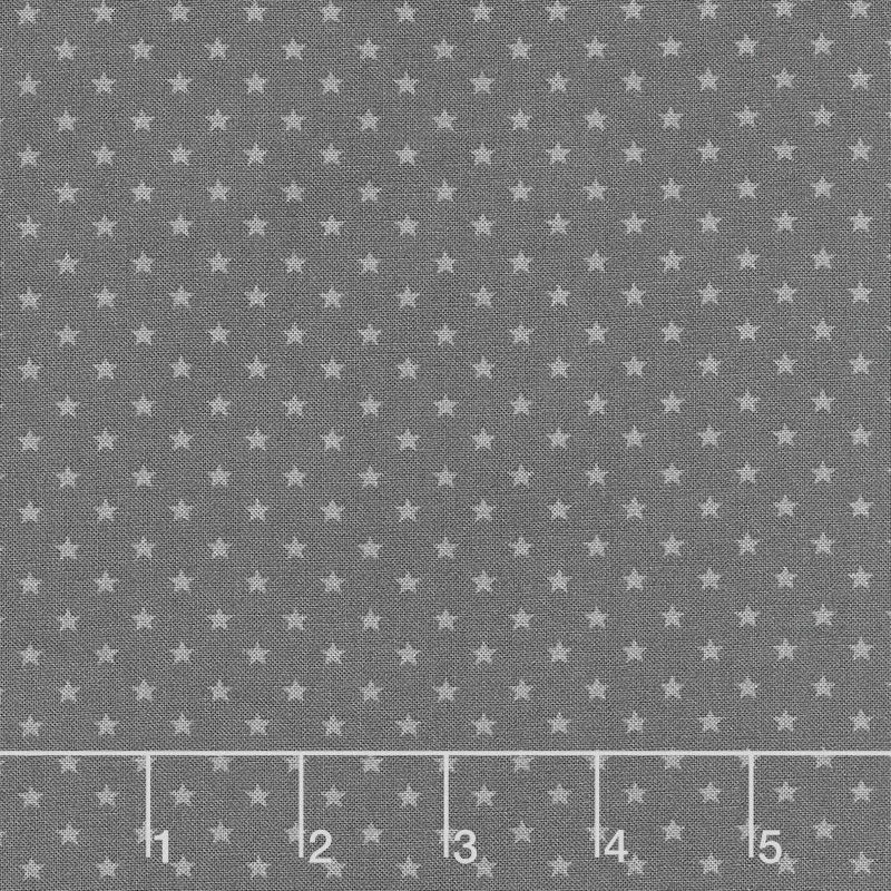 Wilmington Essentials - Dash of Pepper Stars Dark Charcoal Yardage