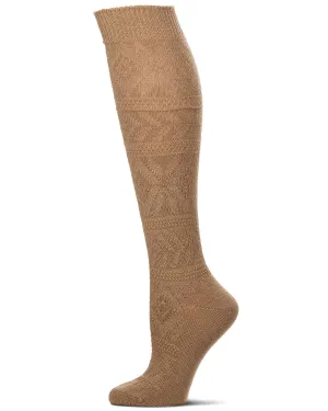 Women's Cozy Textured "Winter Wonderland" Knee Sock